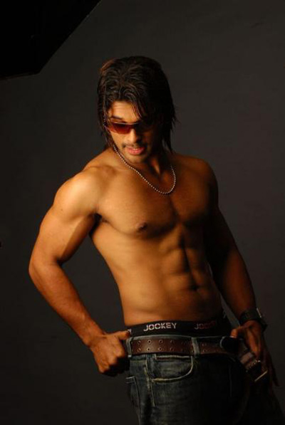 Indian Actor Allu Arjun Fitness Men
